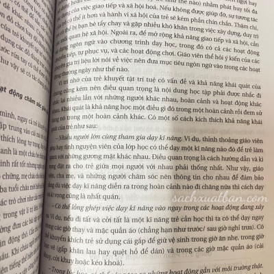 Sách Giáo Trình Can Thiệp Sớm Cho Trẻ Khuyết Tật