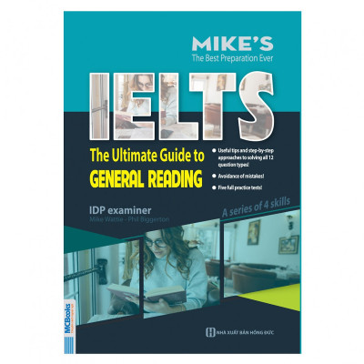 Combo Bộ Sách Luyện Thi Ielt Tổng Quát - Bí Kíp Tự Học Ielts 8.0 ( General Ielts Mike ) tặng kèm bookmark  