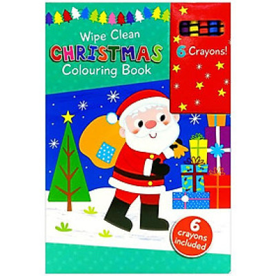 Wipe Clean Colouring Books - Sleigh