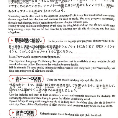 1500 Từ Vựng Cần Thiết Cho Kỳ Thi Năng Lực Nhật Ngữ N4