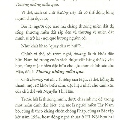 Thương những miền qua