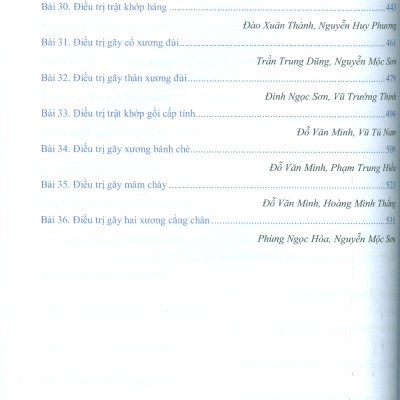 Bệnh Học Ngoại Khoa Chấn Thương Chỉnh Hình (Dùng cho đào tạo sau đại học)