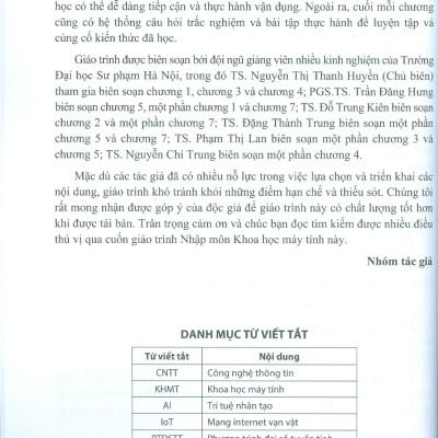 Giáo trình Nhập Môn Khoa Học Máy Tính - Nguyễn Thị Thanh Huyền (Chủ biên) (ĐHSP)