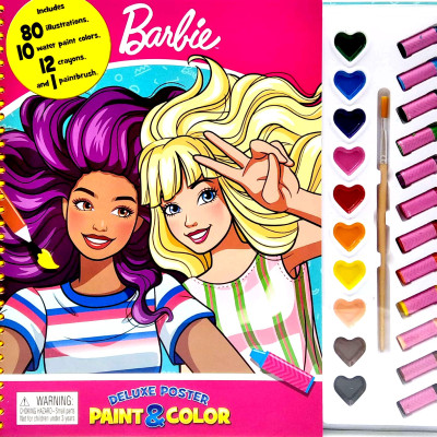 Mattel Barbie Deluxe Poster Paint & Color