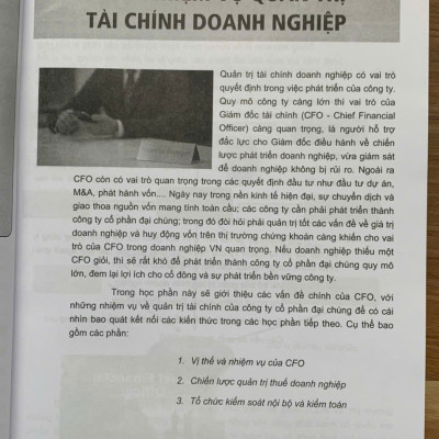 CFO Quản Trị Tài Chính Công Ty Cổ Phần