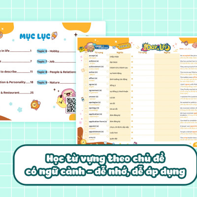 Combo Takenote IELTS 6000 Từ vựng theo chủ đề (2 Tập) (Band 5.5)