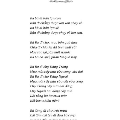 Đồng Dao Việt Nam Tuyển Chọn 