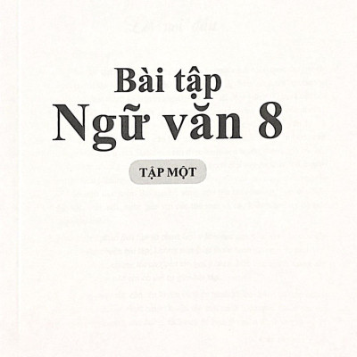 Sách - Bài Tập Ngữ Văn 8 - Tập 1 (Cánh Diều) (Chuẩn)