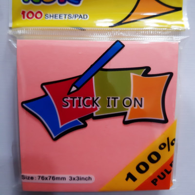 combo 10 xấp giấy note 5 mầu dạ quang