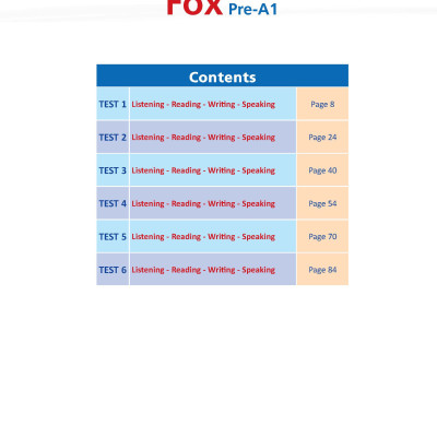 Succeed in LanguageCert Young Learners FOX 1 - 6 Practice Tests - Pre A1