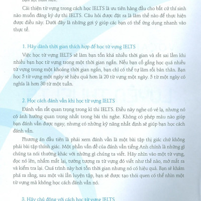 Vocabulary For Ielts - Từ Vựng Luyện Thi Ielts (Tái Bản 2020)