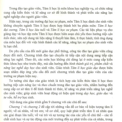 Giáo trình Tâm Lí Học Giáo Dục (Bản in năm 2024) - Nguyễn Đức Sơn, Lê Minh Nguyệt, Nguyễn Thị Huệ,...