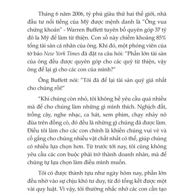 Tâm Thư Của Warren Buffett Dành Cho Con Cái