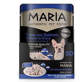 Pate cho chó Maria gói 70g có 4 vị (Bò, Cá Hồi, Cá Ngừ, Thịt Gà)