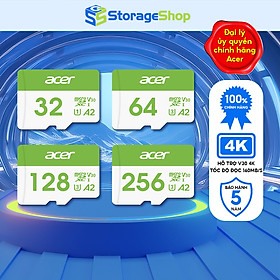 Thẻ nhớ Acer MicroSD Card MSC300 4K UHS-I tốc độ đọc/ghi lên đến 160/120MB/s - Hàng chính hãng bảo hành 5 năm | Thẻ nhớ camera chuyên nghiệp 64GB |128GB | 256GB
