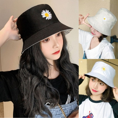 Mũ Vành Nhỏ, Mũ Bucket Hoa Cúc, Mũ Bucket Cụp Phong Cách Swag Siêu Xinh MD07