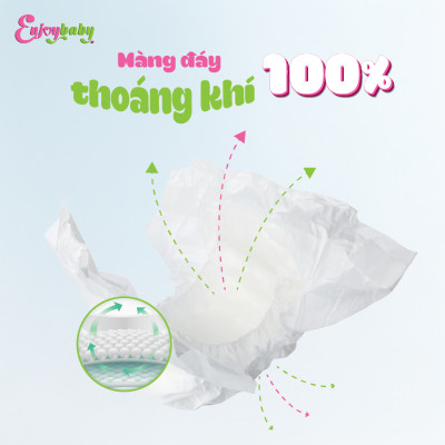 Tã quần trẻ em Enjoy New mềm mại thấm hút tốt Gói trung S/M/L/XL 16-24 miếng