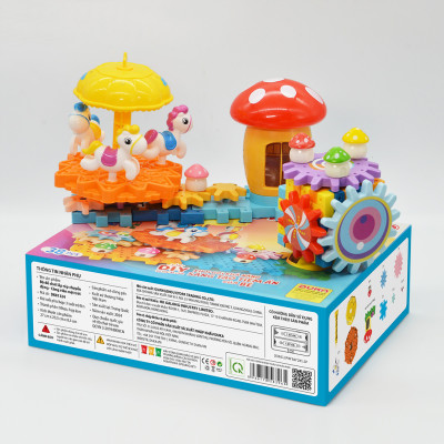 Bộ đồ chơi lắp ráp chuyển động : Công viên mặt trời DK81324 - Duka