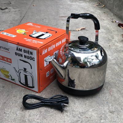 Ấm điện đế liền cao cấp 5L Đạt Tường – ĐL-04  - Trắng Inox - Hàng chính hãng