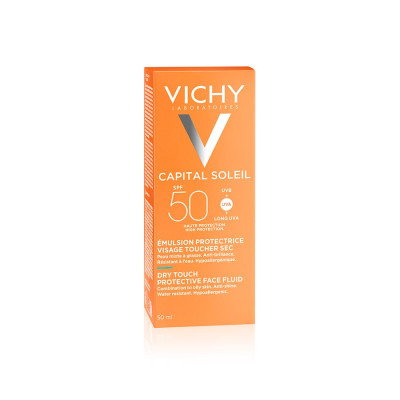 Kem chống nắng SPF 50 UVA+UVB Vichy Capital Soleil Mattifying Dry Touch Face Fluid 50ml