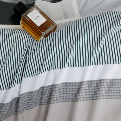 Bộ 5 món drap, áo gối NIN Tencel SELINA mát lạnh mẫu mới 2024 chất lụa tencel mềm mịn không kèm mền