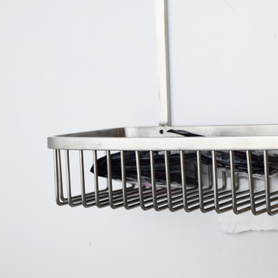 Giỏ để đồ 2 tầng chữ nhật tiện lợi inox 304 cao cấp Hiwin Y-207S kích thước 265*125*340