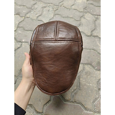 Mũ beret nam da bò cao cấp BHY1901 Mũ bê rê. Nón nồi nam