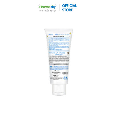 Kem rửa mặt dưỡng ẩm tối ưu Hada Labo Advanced Nourish Hyaluronic Acid Cleanser (80g)