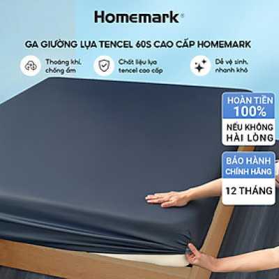 Ga Giường Lụa Tencel 60S Cao Cấp Homemark 160x200/180x200cm Mềm Mịn, Thoáng Mát, Sang Trọng - FS1