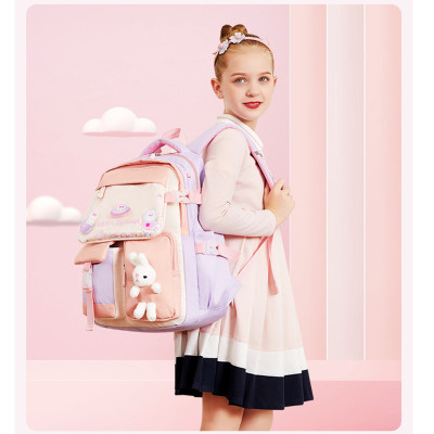 Ba lô học sinh bé gái siêu nhẹ chống nước cao cấp phong cách mới - BEE GEE HS1053