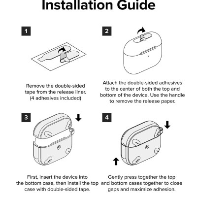 Vỏ Ốp dành cho AirPods Pro 2 RINGKE Onyx - Hàng Chính Hãng