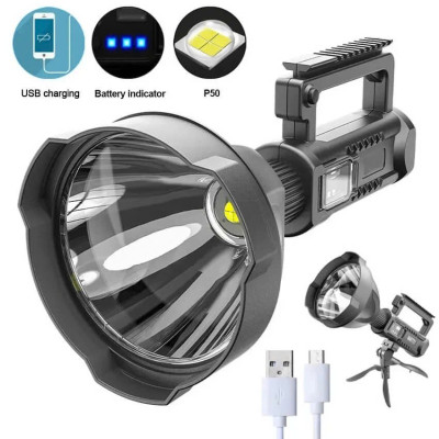 Đèn Pijn Cầm Tay Siêu Sáng Pin Trâu – Chiếu Xa 500m, Có Đèn Hông, Dùng Khi Mất Điện, Loại Xịn Siêu Bền , đèn trang trí