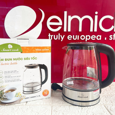 Ấm đun nước siêu tốc Elmich Smartcook ICS-3859 (1.7 Lít) - Hàng chính hãng