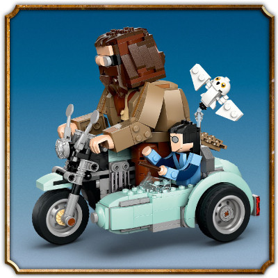 Đồ Chơi Lắp Ráp Mô Tô Bay Cùng Bác Hagrid và Harry LEGO HARRY POTTER 76443 (617 chi tiết)