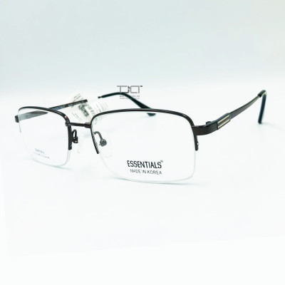 GỌNG KÍNH KIM LOẠI, NAM NỮ PHOM VUÔNG , DẼO, CHÍNH HÃNG ESSENTIAL E50004-BRN