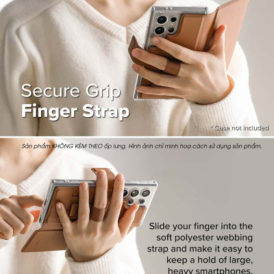 Ví từ tính RINGKE Folio Grip Wallet Magnetic cho S25 Ultra/S24 Ultra - Hàng Chính Hãng