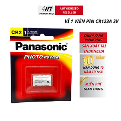 Pin CR2 Panasonic Lithium Photo Power 3V chính hãng vỉ 1 viên