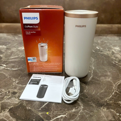 Máy khử mùi, lọc không khí ô tô dạng cốc Thương hiệu Hà Lan cao cấp Philips S3602, Công Suất 2W - Bảo Hành 24 Tháng (Hàng Nhập Khẩu)