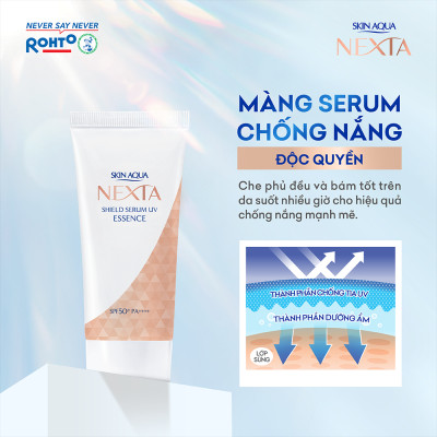 Serum chống nắng ngăn sạm, nám da Skin Aqua Nexta Shield Serum UV Essence SPF50+ PA++++ 50g ( dạng tinh chất)