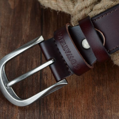 Thắt Lưng Da Bò Chính hãng COWATHER XF011 Nâu