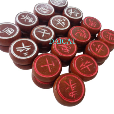 Bộ quân cờ gỗ nhãn 3,5cm x 1,2cm- 2 mặt