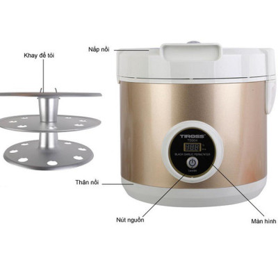 Nồi Làm Tỏi Đen Tiross TS904 Dung Tích 5L Bảng Điều Khiển Điện Tử, Nồi Nấu Tỏi Đen Công Suất Lớn, Tỉ Lệ Thành Công 99% - Hàng chính hãng