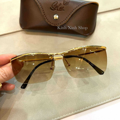 Kính râm Amor cao cấp cho nam dáng ôm gọng nhỏ mạ vàng 14K + Tặng Fullbox phụ kiện cao cấp