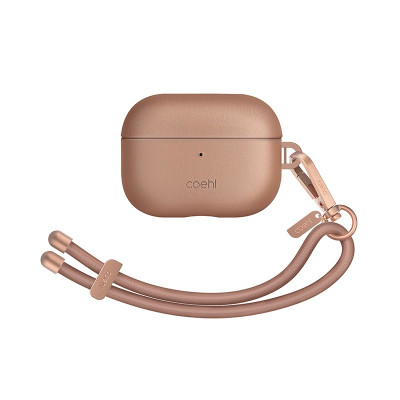 Ốp UNIQ COEHL HAVEN Cho Airpods Pro Gen 2/1 Da Nhân Tạo Chất Lượng Cao Sang Trọng Tặng Kèm Dây Móc Carabiner Hàng Chính Hãng