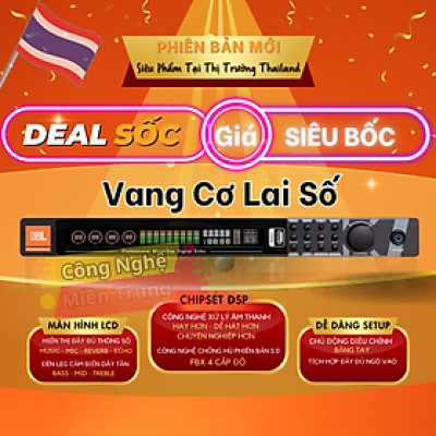 Vang Cơ Lai Số JBI (X-10)- Phiên bản Mới - CHIP DSP Effect (Echo -+ Rever mền mại) - Chống Hú FBX 4 cấp độ - Hàng Nhập Khẩu