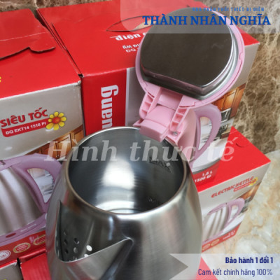 Ấm đun nước siêu tốc Điện Quang ĐQ EKT14 1518 Xanh Dương ( 1500W, 1.8L, inox 201 mờ, nhựa PP ) Hàng chính hãng