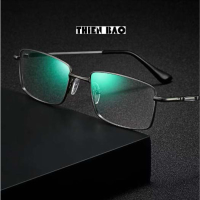 Kính viễn thị, kính lão thị trung niên toàn viền titanium siêu dẻo nhẹ bền KV60Đ tròng Nhật cho Nam nữ