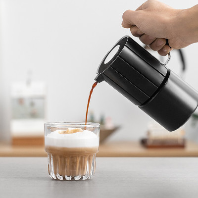 Bình pha cà phê Traveller Moka Pot nhôm CAFE DE KONA