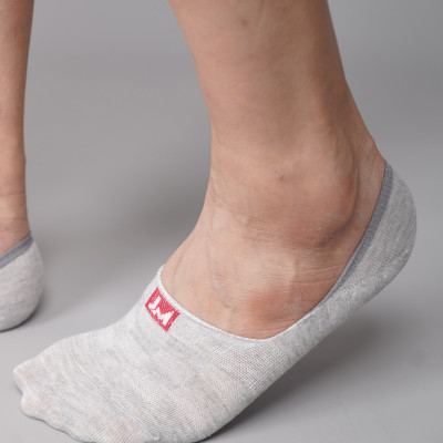 Combo 5 Đôi Tất Vớ Lười Nam, Sợi Cotton Cao Cấp Kháng Khuẩn, Chống Hôi, Silicon Chống Tụt Gót Chân - JM - MM