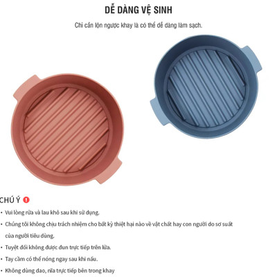 Khay Silicone Dành Cho Nồi Chiên Không Dầu Và Lò Vi Sóng Lock&Lock CKB002 - Hàng Chính Hãng